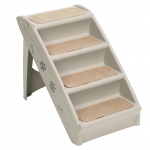 4 pakopų sulankstomi naminių gyvūnų laiptai &scaron;unims ir katėms, rampa laipiojimui, skirti naudoti patalpose ir lauke, &scaron;viesiai pilki &scaron;viesiai pilka spalva