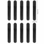 10 vnt. nailoninių dirželių, kabelinių rai&scaron;telių, dirželio, juostos, organizatoriaus, fiksavimo, kablio ir kilpos, griebtuvo, apvyniojimo virvelės, daugkartinio naudojimo, kuprinės užsegimo, sagtis 20x150mm juoda