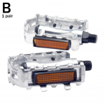 1 pora MTB plento kalnų dviračio aliuminio lydinio neslidžių dviračio atsarginių pedalų dviračių dalys C3X4 Silvery-1pair
