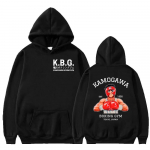 Hajime No Ippo Kamogawa Hoodie Rudens Fleece Moterų Vyri&scaron;ki Megztiniai Sportinis Paltas KGB Grafiniai Drabužiai Harajuku Streetwear Tops M juoda