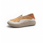 2025 m. pavasario natūralios odos balti apvalianosiai kvėpuojantys platforminiai batai: Dvipusis dėvėjimas, mink&scaron;tas padas, kasdienis dizainas 39