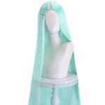 100cm Ilgas Tiesus Cosplay Perukas Su Centrine Sklaida Centrinis Skilimas Blondinė Rožinė Raudona Violetinė Kar&scaron;čiui Atsparus Sintetinių Plaukų Perukas One Size
