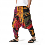 Medvilnės Haremo Joga Laisvos Spalvingos Elf Bohemian Art Style Kelnės Drop Crotch Kelnės Flying Squirrel Kelnės Hip Hop Kelnės vyrams M