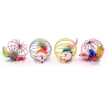 1 vnt. juokingas narve esantis pelės naminio gyvūnėlio žaislas žiurkės kamuolys katei &scaron;uniui naminiam gyvūnėliui naujovi&scaron;kas žaislas naminių gyvūnėlių reikmenys