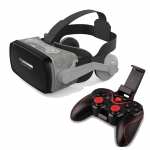 VR 3D Akiniai Virtualios Realybės &Scaron;almas Apsauginiai Akiniai Lę&scaron;iai I&scaron;maniesiems Telefonams I&scaron;maniesiems Telefonams Vaizdo Žaidimams Žiūronai G07E+C8S GamePad juoda