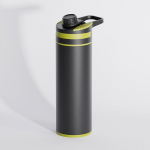 27 Oz vandens valymo buteliuko filtras žygiams, stovyklavimui, i&scaron;gyvenimui, kelionėms Yellow green