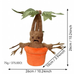 Mandrake žolės pliu&scaron;inė lėlė kūrybinė lėlė ruda
