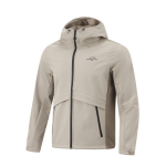 Li Ning Fitneso serijos vandeniui atspari, neperpučiama, su vilnoniu pamu&scaron;alu, &scaron;ilta, laisvalaikio, universali, skirta kopimui striukė, unisex, dulkėtai pilka AFDU939-1 M