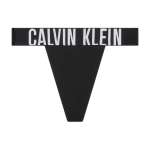 Calvin Klein Storm Gravity žemo liemens elastinės su logotipu vėsios formos stringai moteri&scaron;ki apatiniai juodi QF7638-EUB XS