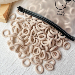 50 vnt./rinkinys Moterų Mergaičių Pagrindinės Plaukų Gumelės Paprastos Vientisos Spalvos Elastinė Galvos Juosta Plaukų Virvutės Ri&scaron;ikliai Plaukų Aksesuarai Uodegos Laikiklis 50 Pieces