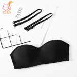 Seksualūs Paprasti Mergaiti&scaron;ki Apatiniai 3D Nematomi Apatiniai Be Kauliukų Liemenėlė Be Petne&scaron;ėlių, Berankovė, Krūtinę Pakelianti Liemenėlė 32/70AB juoda