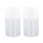 2 vnt. Mini hidroponiniai gėlių vazonai Daugkartinio naudojimo skaidrūs hidroponiniai sodintuvai Stalinis dirvožemio neturintis augalų vazonas biuro namų dekoravimui