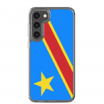 Telefono dėklas - Samsung - Galaxy S23 Ultra - Kongo DR vėliava - Lankstus - Daugiaspalvis
