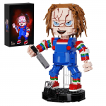 Chucky Brickheadz Statybinių kaladėlių rinkinys i&scaron; filmo &bdquo;Vaiki&scaron;ki žaidimai&ldquo;, Siaubo figūrėlės Modelio žaislai Helovino dovanoms(494 VNT) S