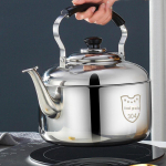 Zhongbao 304 nerūdijančio plieno &scaron;vilpiantis virdulys, didelės talpos, skirtas dujinėms ir indukcinėms viryklėms 10L Non-Magnetic, Thick Bakelite Handle