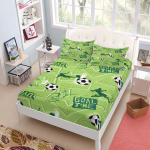 Įvartis Futbolas Vaikų Paklodžių Komplektas Karali&scaron;ko Dydžio Karalienės Dydžio Dvigulis Pilno Dydžio Patalių Komplektas 90x200x15cm deep