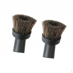 2pcs 32mm Dia. Round Vacuum Dusting brush Attachment Universal Type-Long