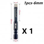 5-16mm &Scaron;e&scaron;iakampis Kotas Lituotas Sausas Keraminių Plytelių Grąžtas Marmurui Granitui Vitrifikuotoms Plytelėms Skylių Gręžtuvas Deimantinis Grąžtas Skylės Pjūklas
