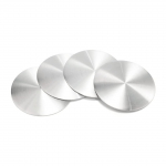 Universalus rato centro stebulės dangtelio lipdukas, chromuotas, magnetinis lipdukas, 4 vnt. Diameter 56.5mm approx. sidabras