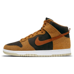 Nike Dunk High Premium Dark Curry Unisex sportbačiai Rudo aksomo-Rudo tamsaus-Rūdyto oranžinio DD1401-200 42