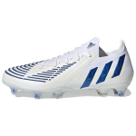 Adidas Predator Edge.1 Low FG Balti Auk&scaron;tos Rezoliucijos Mėlyni Vyri&scaron;ki Sportbačiai Debesies Baltumo GV7388 40