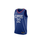 Nike NBA Dvigubo Audinio Berankovis Krep&scaron;inio Mar&scaron;kinėliai Gerbėjų Versija - Los Angeles Clippers - Blake Griffin Vyri&scaron;ki Vir&scaron;utiniai Drabužiai Mėlyni 864481-496 S