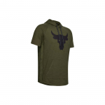 Under Armour X Dwayne Johnson Bendradarbiavimo Project Rock Charged Cotton Gyvūnų ra&scaron;to Gobtuvėlis Mar&scaron;kinėliai Vyri&scaron;ki Vir&scaron;utiniai Drabužiai Juoda 1351525-315 XL