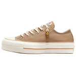Converse Chuck Taylor All Star Lift Low Khaki Charm Moteri&scaron;ki kedai Ruda Balta A11619C 35