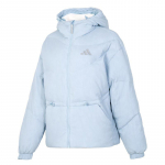 Adidas Mada Atsitiktinis Paprastas Pūkinis Striukė su Gaubtu Moterims Vir&scaron;utiniai Drabužiai Mėlyna JG5930 2XL
