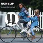 1 pora dviračio kojų atramų, aliuminio lydinio neslystančios dviračio atramos sulankstomam ir kalnų dviračiui, patvarios juoda