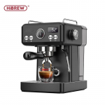 HiBREW H10A Juodas Espreso Kavos Aparatas - Reguliuojama Temperatūra/Tūris/Paruo&scaron;imas, 58mm Portafiltras, Kapučino H10A-BLACK