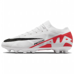 Nike Mercurial Vapor 15 Pro Apvalus priekis Suvarstomi HG (Guminės trumpos smeigės) Patvarūs futbolo bateliai Unisex futbolo bateliai Balti Raudoni DJ5602-600 44