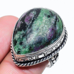 Ruby in Zoisite Handmade 925 Sterling Silver Jewelry Ring Size 6 C7p08