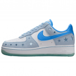Nike Air Force 1 Abrasion Resistant Low top Skateboard Shoes Women's Ice Blue Sneakers HQ8051-400 36