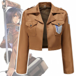 Attack prie&scaron; Titan Shingeki No Kyojin Scouting Legion Cosplay striukės paltas Erenas Jage S