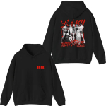 Babymonster Merch Sheesh Vyri&scaron;kas ra&scaron;tuotas spausdintas džemperis Kpop ilgomis rankovėmis džemperis su gobtuvu Grynos medvilnės vir&scaron;us S