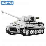 Antrojo pasaulinio karo karinis 1/28 mastelio Franz Staudegger Tiger sunkusis tankas konstruktorių rinkinys Antrojo pasaulinio karo Tiger tankų modelis Žaislai berniukams Dovanos