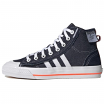 Adidas Nizza Hi Rf Tamsiai mėlyni džinsiniai balti sportbačiai H68735 36