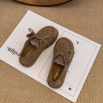 Retro prancūzi&scaron;kos platformos moteri&scaron;ki nauji rudens universalūs sijonai, loafer tipo viengubos avalynės 35