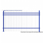 Lauko cinkuotas plienas, kalvio ketaus perimetro ir kiemo tvora Zinc Steel Fence