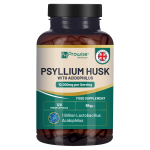 Psyllium luobelė 10000mg su Acidophilus 1 milijardu CFU, 120 vegani&scaron;kų kapsulių