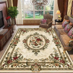 Gėlių Didelio Dydžio Kilimai Svetainei Europieti&scaron;ka Dekoracija Neslystantys Sofos Zonos Kilimai Miegamajam Drabužinei Grindų Kilimėlis Skalbiamas 120*160cm