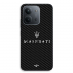 Coque de t&eacute;l&eacute;phone - MANIACASE - Xiaomi Redmi 15C 5G - Silicone TPU - Souple - Carbone blanc balta