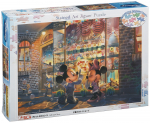 500 dalių dėlionė Disney Žaislų parduotuvė prieblandoje Gyutto serija [Vitražo menas] (25x36 cm)