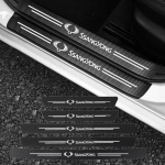 Automobilio durų slenksčio bagažinės buferio pedalo apsauga nuo įbrėžimų lipdukai SsangYong Kyron Stavic Rexton Sports Tivoli Musso Man 5Pcs-For-SSANGYONG