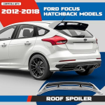 Stogo Spoileris Suderinamas su 2012-2018 m. Ford Focus Hečbeko Modeliais Galinis Vėjo Deflektorius Plastikinis Pilkas Juodas Dažytas Pagerintai Aerodinamikai United States