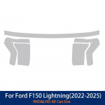 Ford F-150 Lightning -2025 F150 Dūminis Juodas Skaidrus Automobilio Priekinis Žibintas TPU PPF Rinkinys Blizgus Apsauginis Plėvelės Lipdukas Priedai for F-150 Lightning gryna