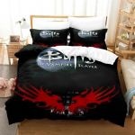 3D Spausdintas Buffy The Vampire Slayer Patalynės Komplektas Berniukams Mergaitėms Twin Queen Dydžio Antklodės Užvalkalas Pagalvės Užvalkalas Lovos Vaikams Suaugusiems Antklodė AU Single(140*210cm)3pcs