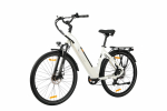 TTGO C3 SE Elektrinis Dviratis, 250W Variklis, 36V 18Ah, 28 Colių Padangos, Mechaniniai Diskiniai Stabdžiai, Maksimalus Greitis 25km/h, Maksimalus Nuotolis 80‑120 km, Suaugusiųjų Miesto Kelionėms Skirtas Dviratis balta