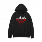RogueWave Populiarus Stranger Things Laisvalaikio Drabužiai Grafika Su Gobtuvu XXL black